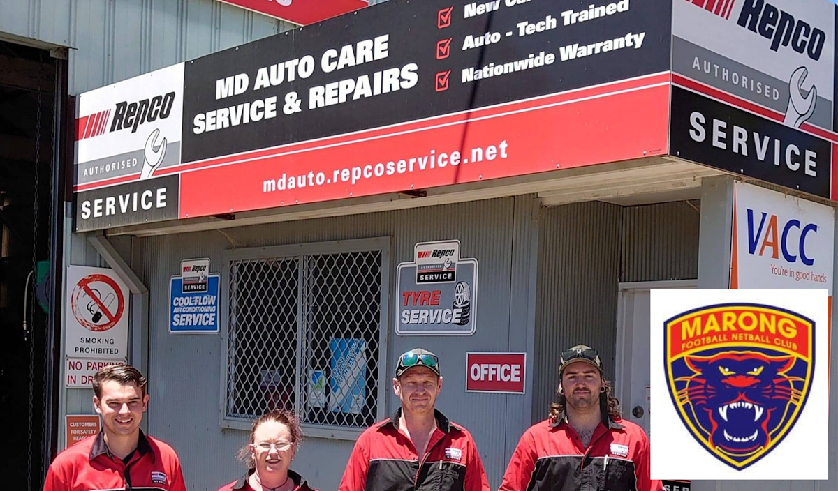 MD Auto Care support the Marong Football Netball Club